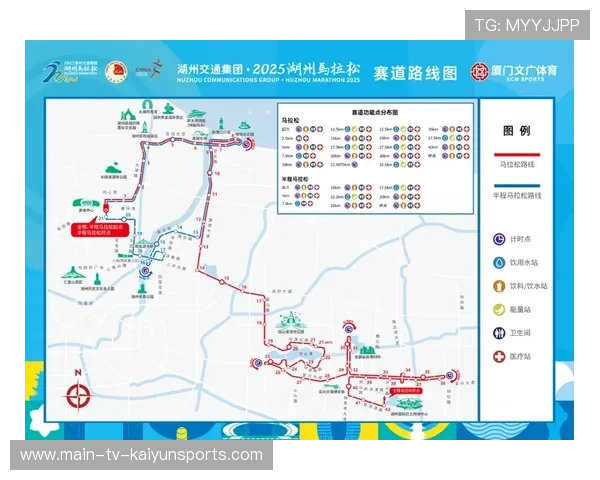 国际马拉松选手进行赛道勘察，熟悉路线布局